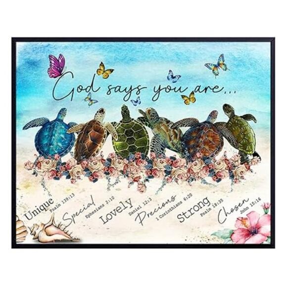 Religious Nautical Wall Art & Decor - Christian Encouragement Gifts for Women - Picture 8 of 8